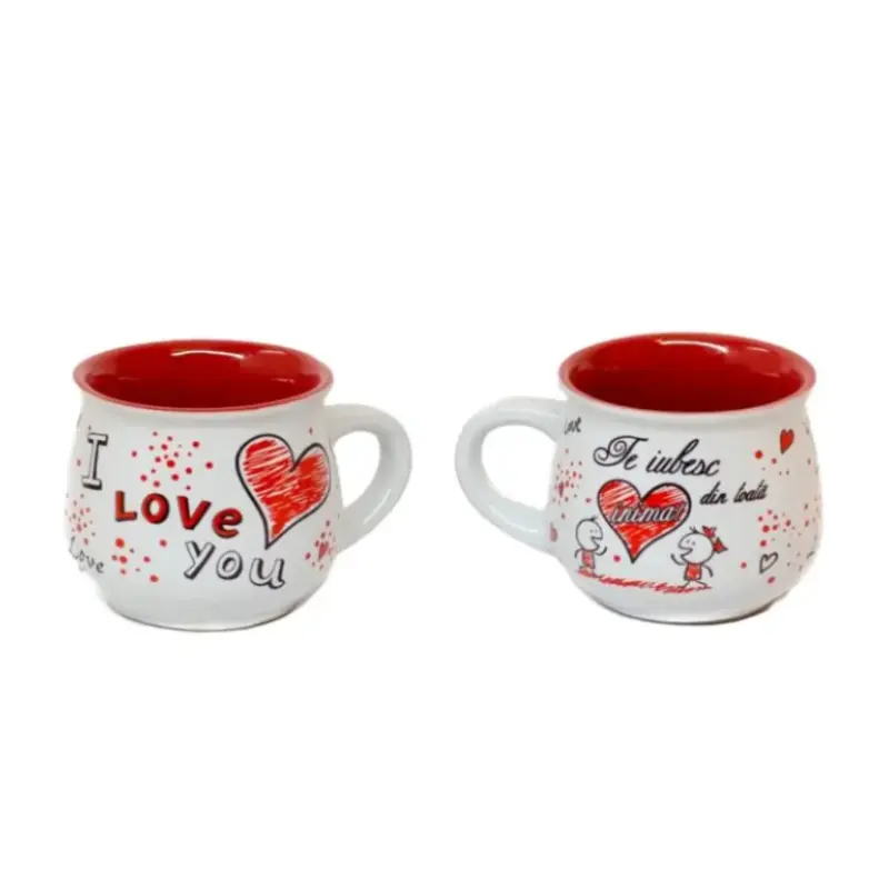 Te iubesc din toata inima, cana cu mesaj model 42 01